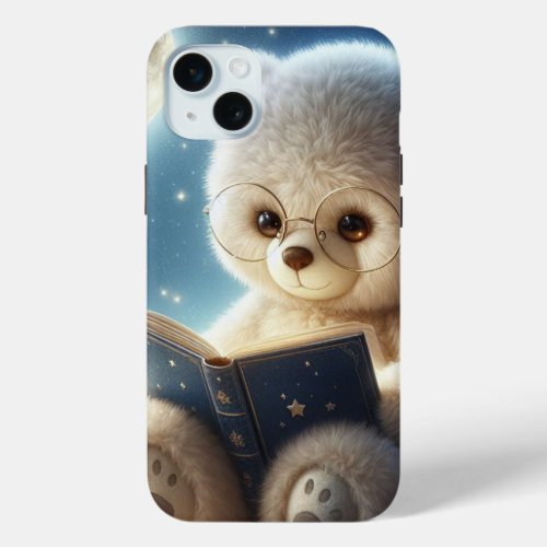 Midnight Tales Plush Teddy Bear iPhone Case