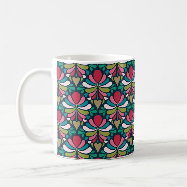 Midnight topiary coffee mug (Left)