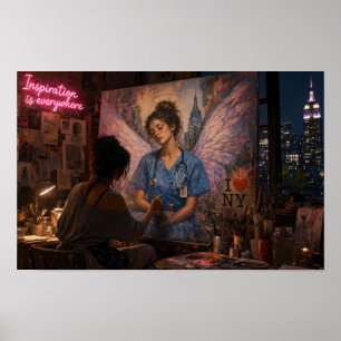 Midnight Tribute to Healing Wings Poster
