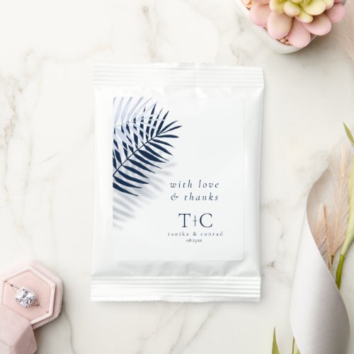 Midnight Tropical Palms Wedding Favor ID1322 Margarita Drink Mix