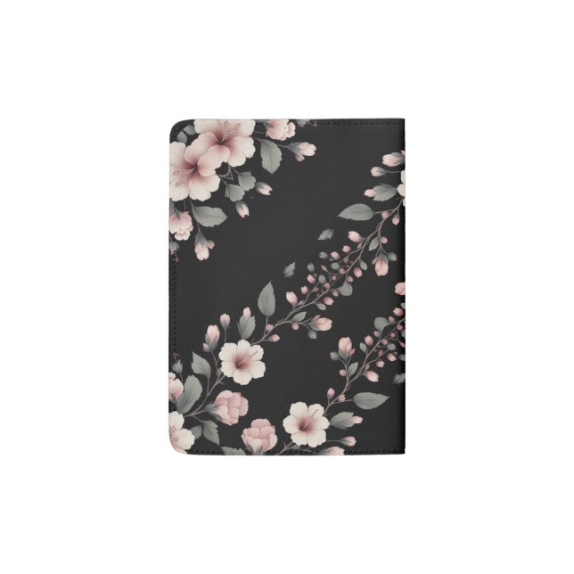 Midnight Tropics Passport Holder (Back)