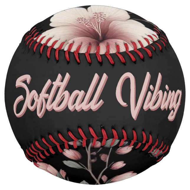 Midnight Tropics (personalize) Softball (Back)