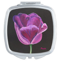 "MIDNIGHT TULIP" PAINTING BY PAULA NEWELL