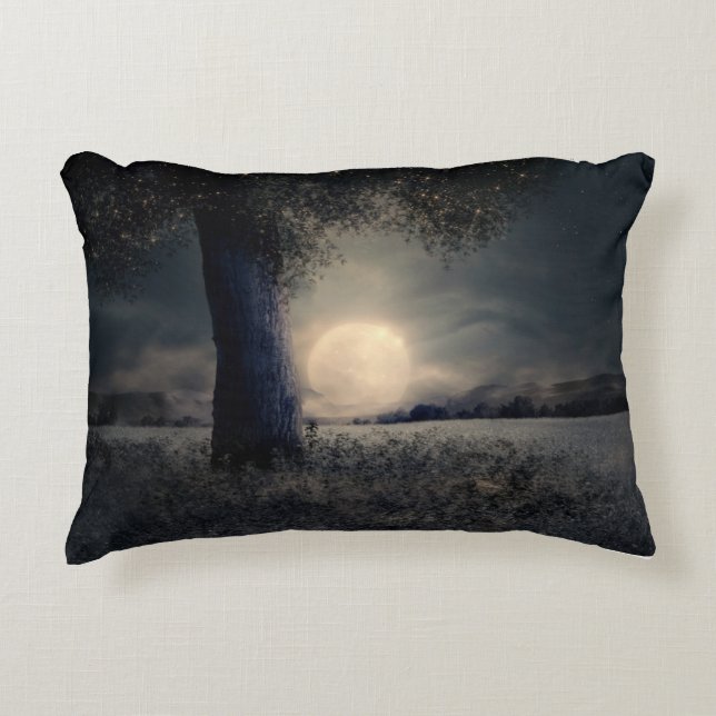 Midnight Under the Tree Accent Pillow (Front)