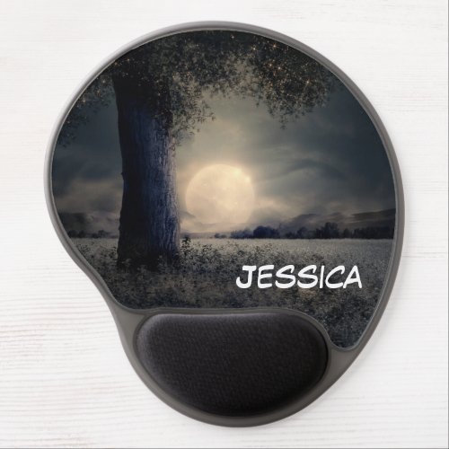 Midnight Under the Tree Gel Mouse Pad