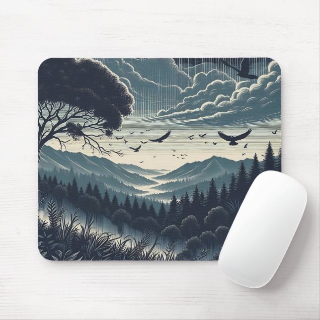 Midnight Valley Mousepad (With Mouse)