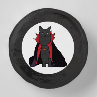 Midnight Vampire Cat with a Cape Dipped Oreo Cookie Favors