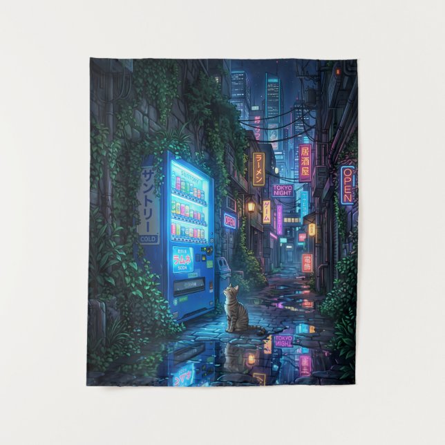 Midnight Vending Machine Tapestry (Front)