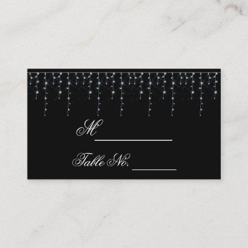 Midnight Vineyard Wedding Place Card Business Card Template