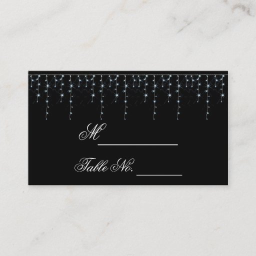 Customizable Midnight Vineyard Wedding Place Card Business Card Template