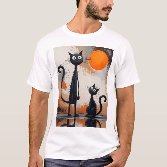 Midnight Whiskers T-Shirt (Front)