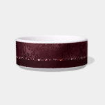 Midnight Wine Romance | Dark Satiny Grunge Damask Bowl<br><div class="desc">Rich sophisticated 90s style grunge is all grown up with this edgy distressed satin rose damask, luxurious velvet, and faux glitter trim in a dramatic dark moody jewel tone and dusky hue palette. This vintage 1990s unisex mixed medium abstract texture adds the perfect pop of color and personal style. For...</div>