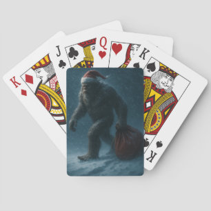 Midnight Yule Sasquatch – Winter Folklore Playing  Poker Cards