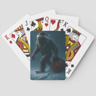 Midnight Yule Sasquatch – Winter Folklore Playing  Poker Cards