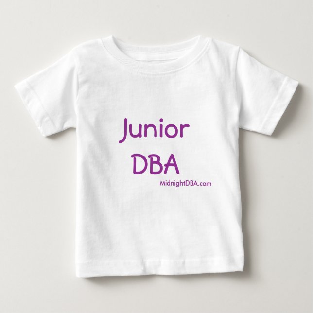 MidnightDBA: Junior DBA Baby T-Shirt (Front)