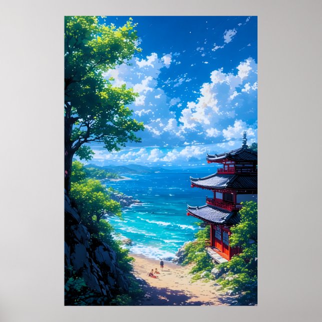 Midori to Umi no Michi  Poster (Front)