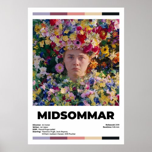 Midsommar alternative modern movie poster