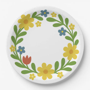 Midsommar - Traditional Swedish Summer Solstice Paper Plates