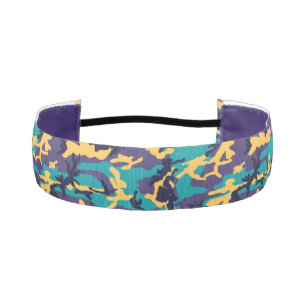 Midsummer Camo Pattern Athletic Headband