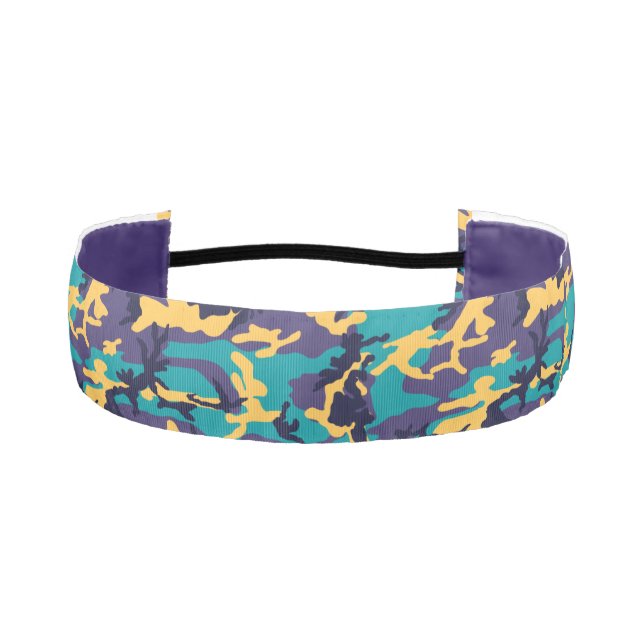 Midsummer Camo Pattern Athletic Headband (Front)