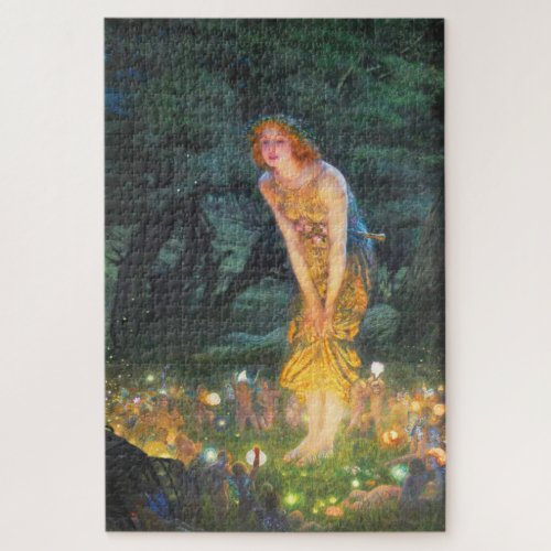 Midsummer Eve 1908 by Edward Robert Hughes Jigsaw Puzzle