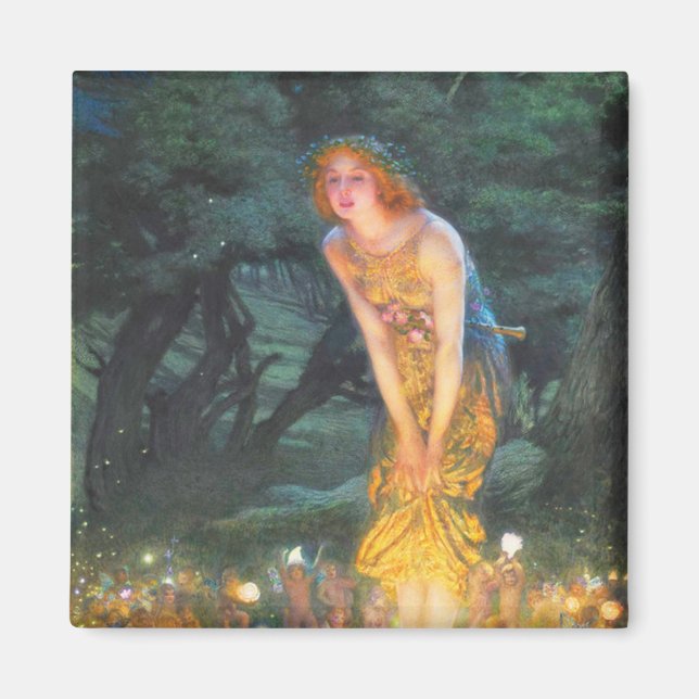 Midsummer Eve (1908) by Edward Robert Hughes Magnet (Front)