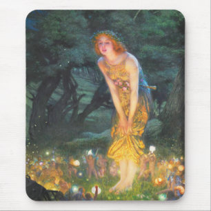 Midsummer Eve (1908) by Edward Robert Hughes Mouse Pad