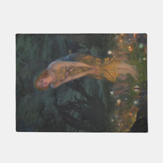 Midsummer Eve (by Edward Robert Hughes) Doormat (Front)