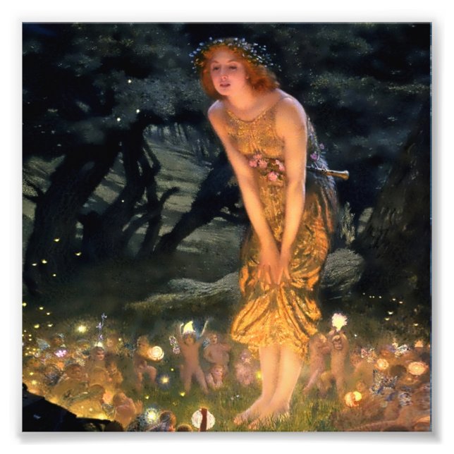 “Midsummer Eve” by Edward Robert Hughes Photo Print (Front)