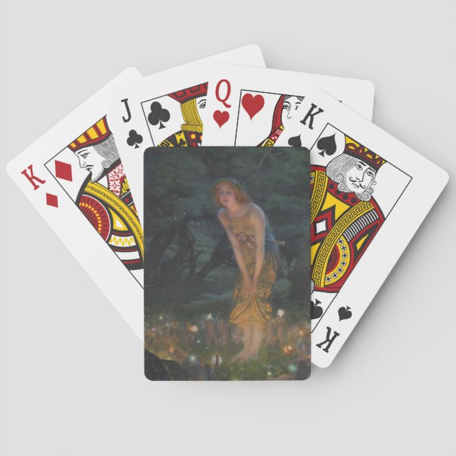 Midsummer Eve (by Edward Robert Hughes) Poker Cards (Back)