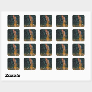 Midsummer Eve by Edward Robert Hughes Square Sticker