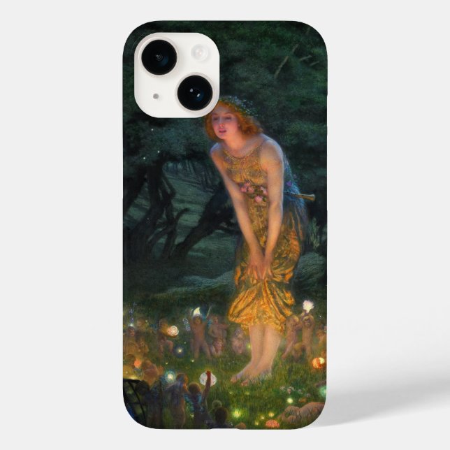 Midsummer Eve c. 1908 by Edward Robert Hughes Case-Mate iPhone Case (Back)
