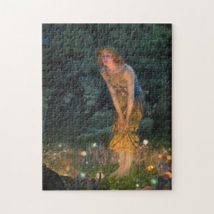 Midsummer Eve c. 1908 by Edward Robert Hughes Jigsaw Puzzle
