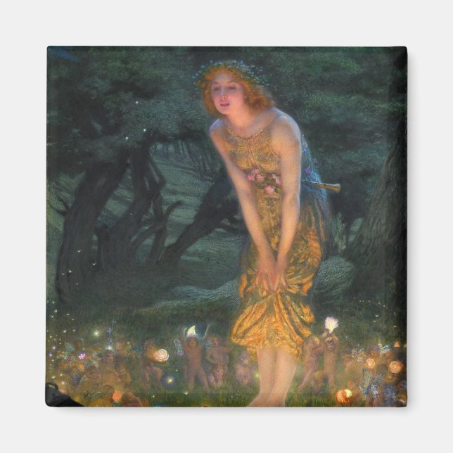 Midsummer Eve c. 1908 by Edward Robert Hughes Magnet (Front)