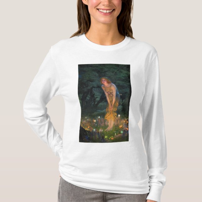 Midsummer Eve c. 1908 by Edward Robert Hughes T-Shirt (Front)