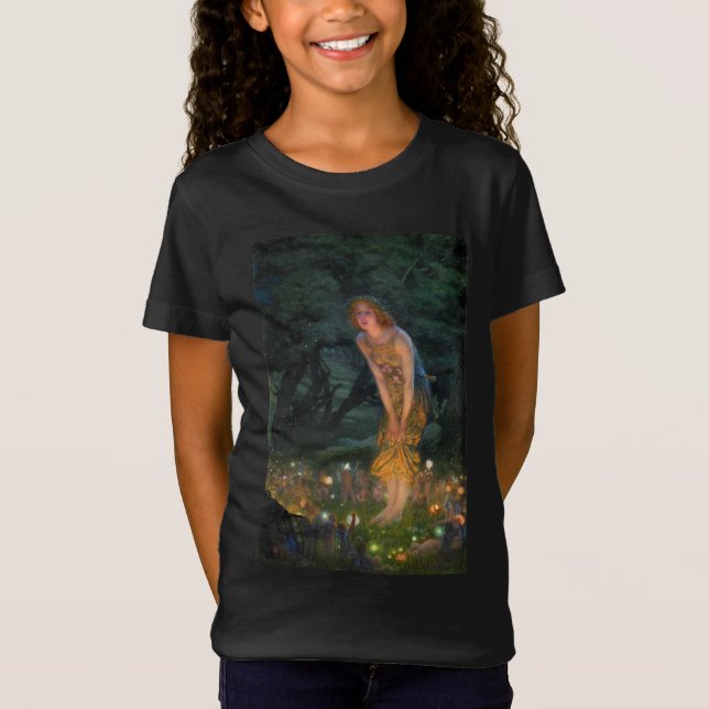 Midsummer Eve c. 1908 by Edward Robert Hughes T-Shirt (Front)