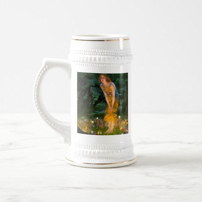Midsummer Eve Edward Robert Hughes Beer Stein (Left)
