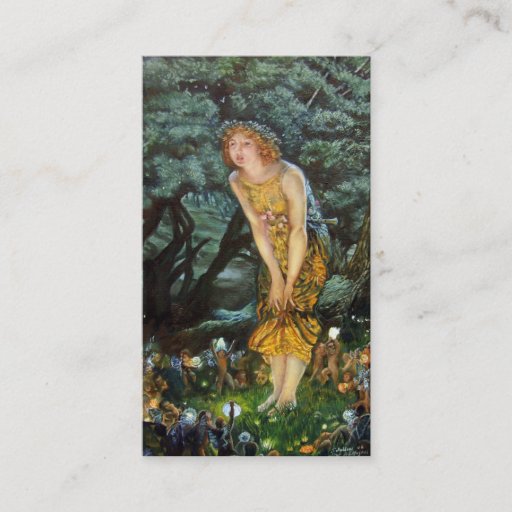 Customizable Midsummer Eve, Edward Robert Hughes Business Cards