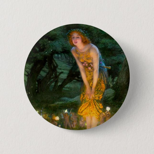 Midsummer Eve Edward Robert Hughes Button (Front)