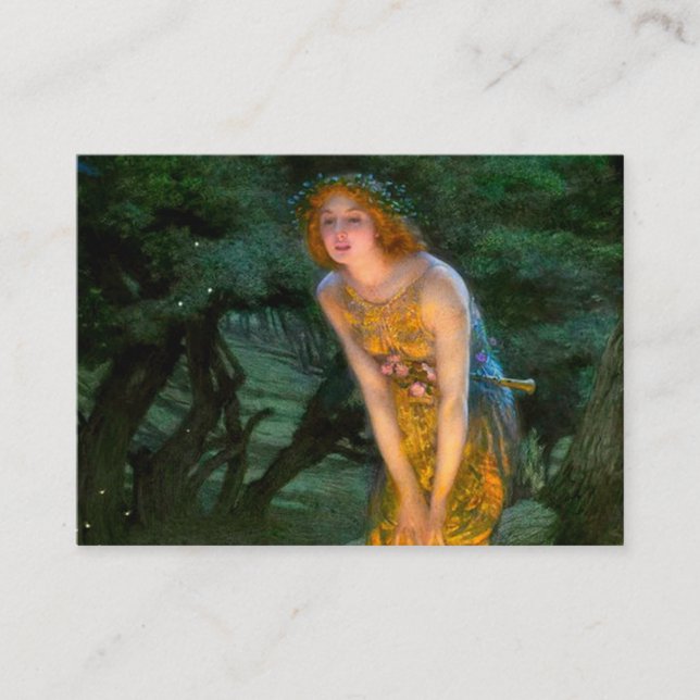Midsummer Eve Edward Robert Hughes Enclosure Card (Front)