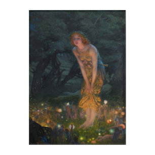 Midsummer Eve Edward Robert Hughes Fairies Fantasy Acrylic Print
