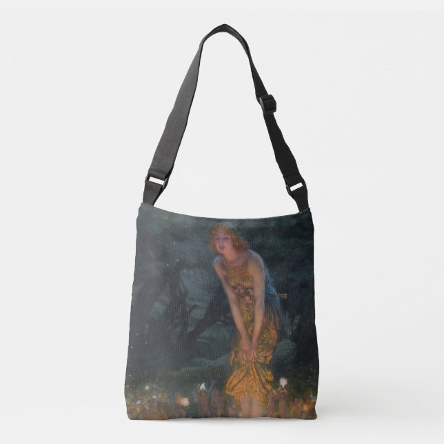 Midsummer Eve Edward Robert Hughes fairies fantasy Crossbody Bag (Front)