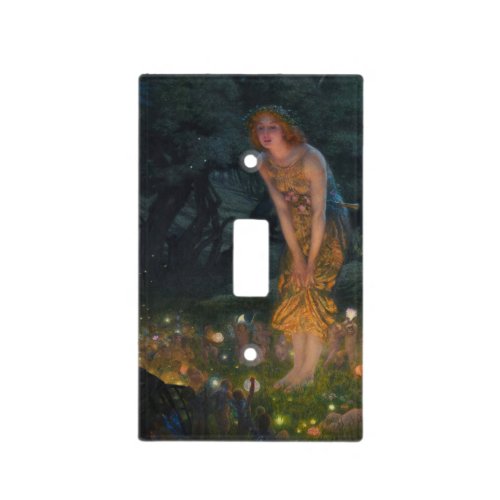 Midsummer Eve Edward Robert Hughes fairies fantasy Light Switch Cover