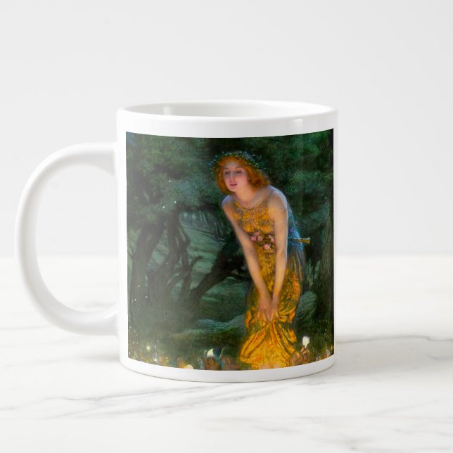 Midsummer Eve Edward Robert Hughes Giant Coffee Mug (Left)