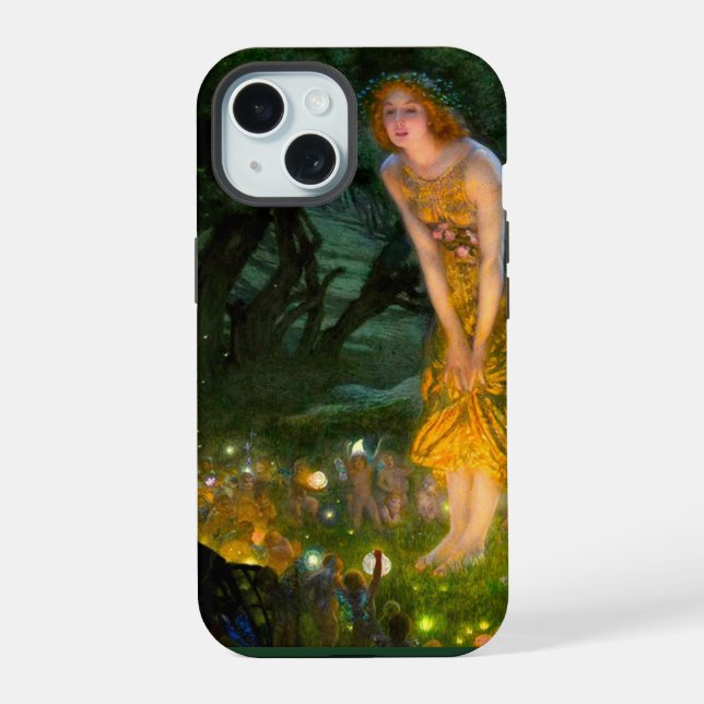 Midsummer Eve Edward Robert Hughes Iphone Case (Back)
