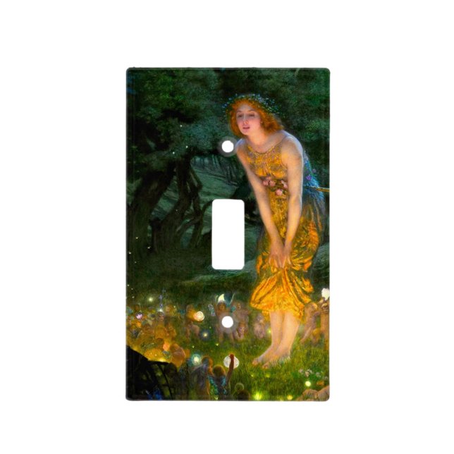Midsummer Eve Edward Robert Hughes Light Switch Cover (Front)