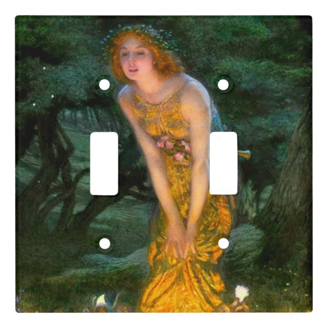 Midsummer Eve Edward Robert Hughes Light Switch Cover (Front)