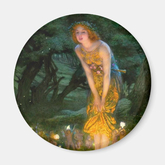 Midsummer Eve Edward Robert Hughes Magnet (Front)