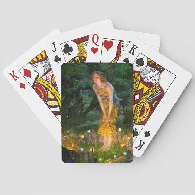 Midsummer Eve Edward Robert Hughes Poker Cards (Back)