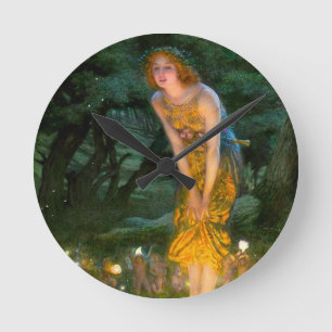 Midsummer Eve Edward Robert Hughes Round Clock